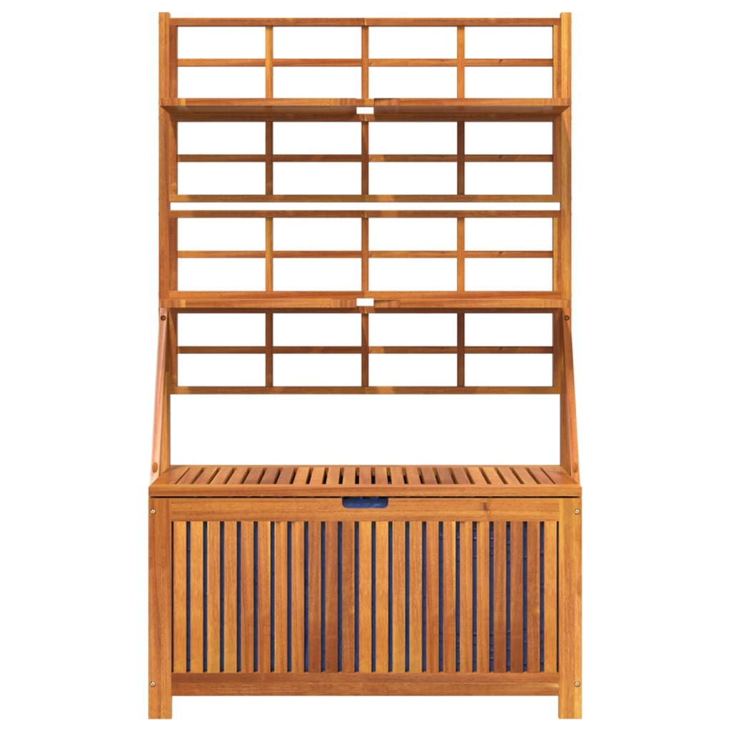 Storage Box With Trellis 99X50X160 Cm Solid Wood Acacia