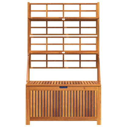 Storage Box With Trellis 99X50X160 Cm Solid Wood Acacia