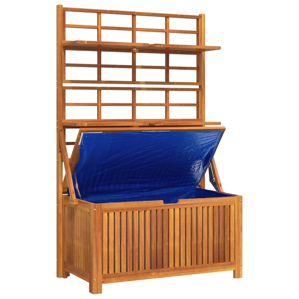 Storage Box With Trellis 99X50X160 Cm Solid Wood Acacia