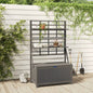 Storage Box With Trellis 99X50X160 Cm Solid Wood Acacia