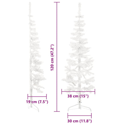 Slim Artificial Half Christmas Tree With Stand