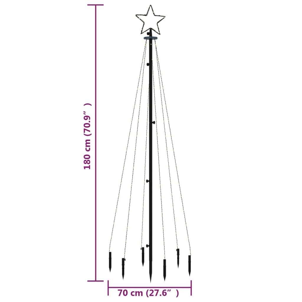 Christmas Tree With Spike 108 Leds 180 Cm