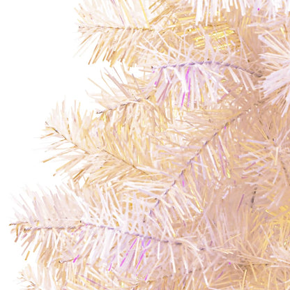 Artificial Christmas Tree With Iridescent Tips 120 Cm Pvc