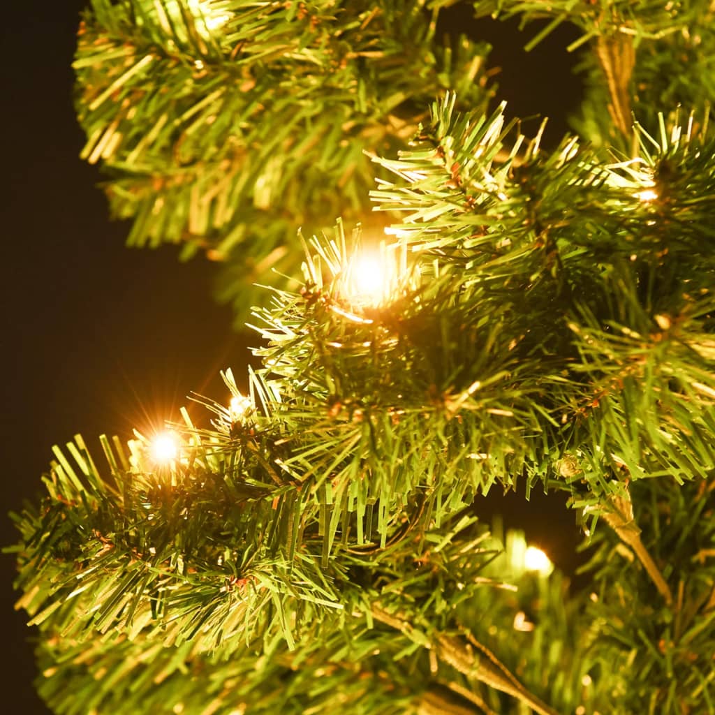 Swirl Pre-Lit Christmas Tree With Pot 120 Cm Pvc