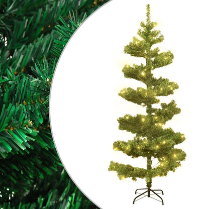 Swirl Pre-Lit Christmas Tree With Pot 120 Cm Pvc