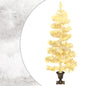 Swirl Pre-Lit Christmas Tree With Pot 120 Cm Pvc