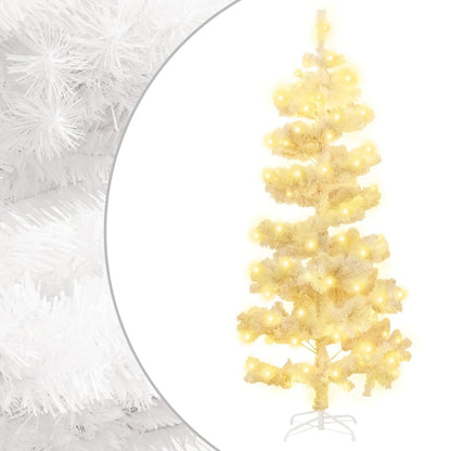 Swirl Pre-Lit Christmas Tree With Pot 120 Cm Pvc