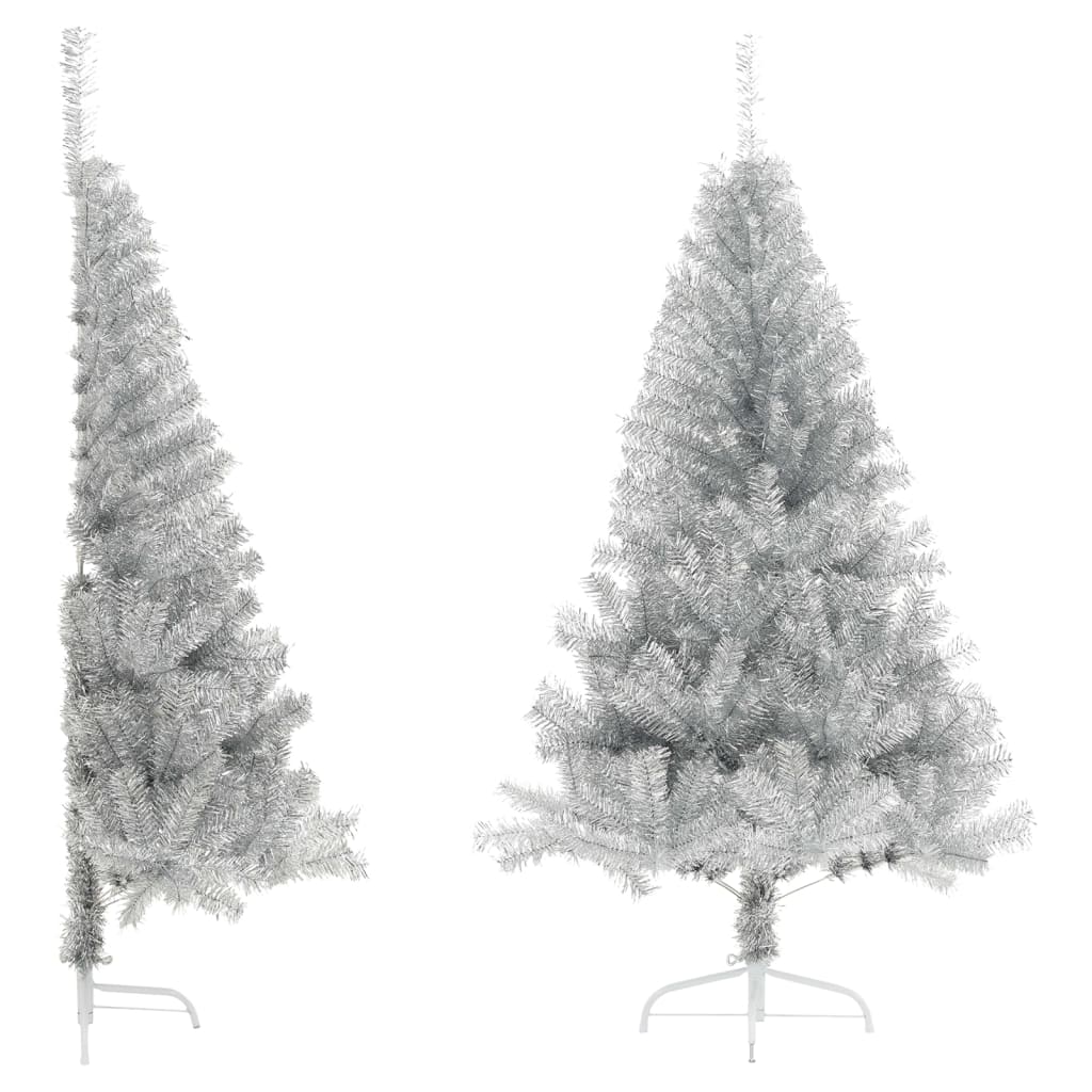 Artificial Half Christmas Tree With Stand 150 Cm Pvc