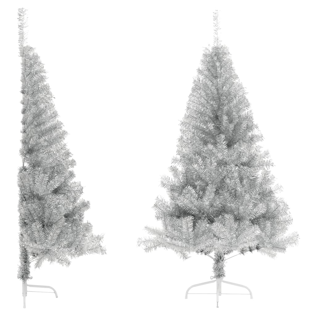 Artificial Half Christmas Tree With Stand 150 Cm Pvc