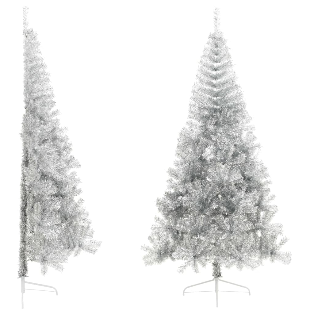 Artificial Half Christmas Tree With Stand 150 Cm Pvc