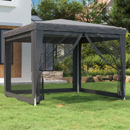 Party Tent With 12 Mesh Sidewalls Hdpe