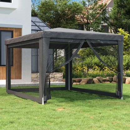 Party Tent With 12 Mesh Sidewalls Hdpe