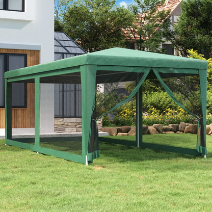Party Tent With 12 Mesh Sidewalls Hdpe