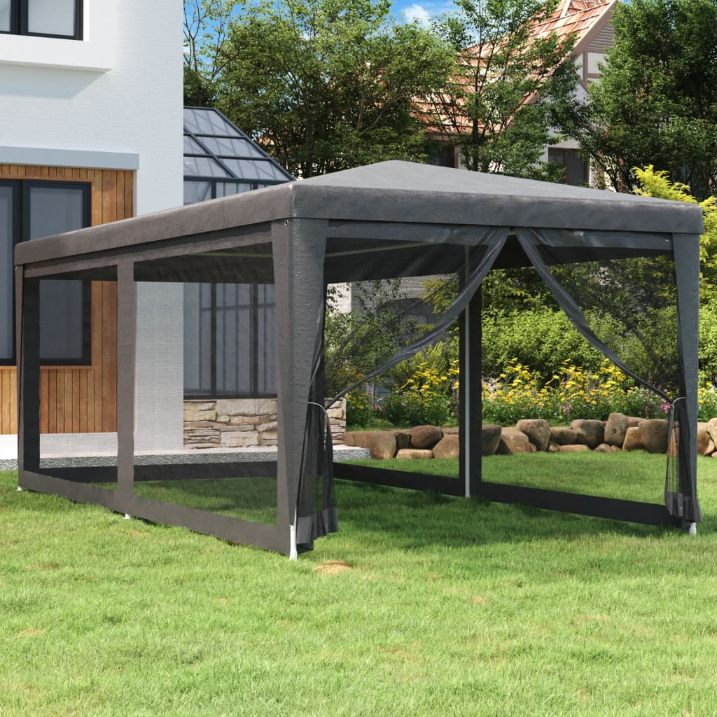 Party Tent With 12 Mesh Sidewalls Hdpe