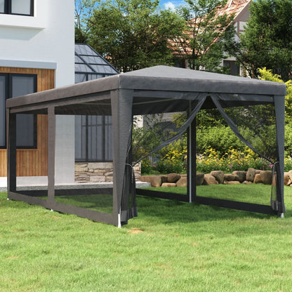Party Tent With 12 Mesh Sidewalls Hdpe