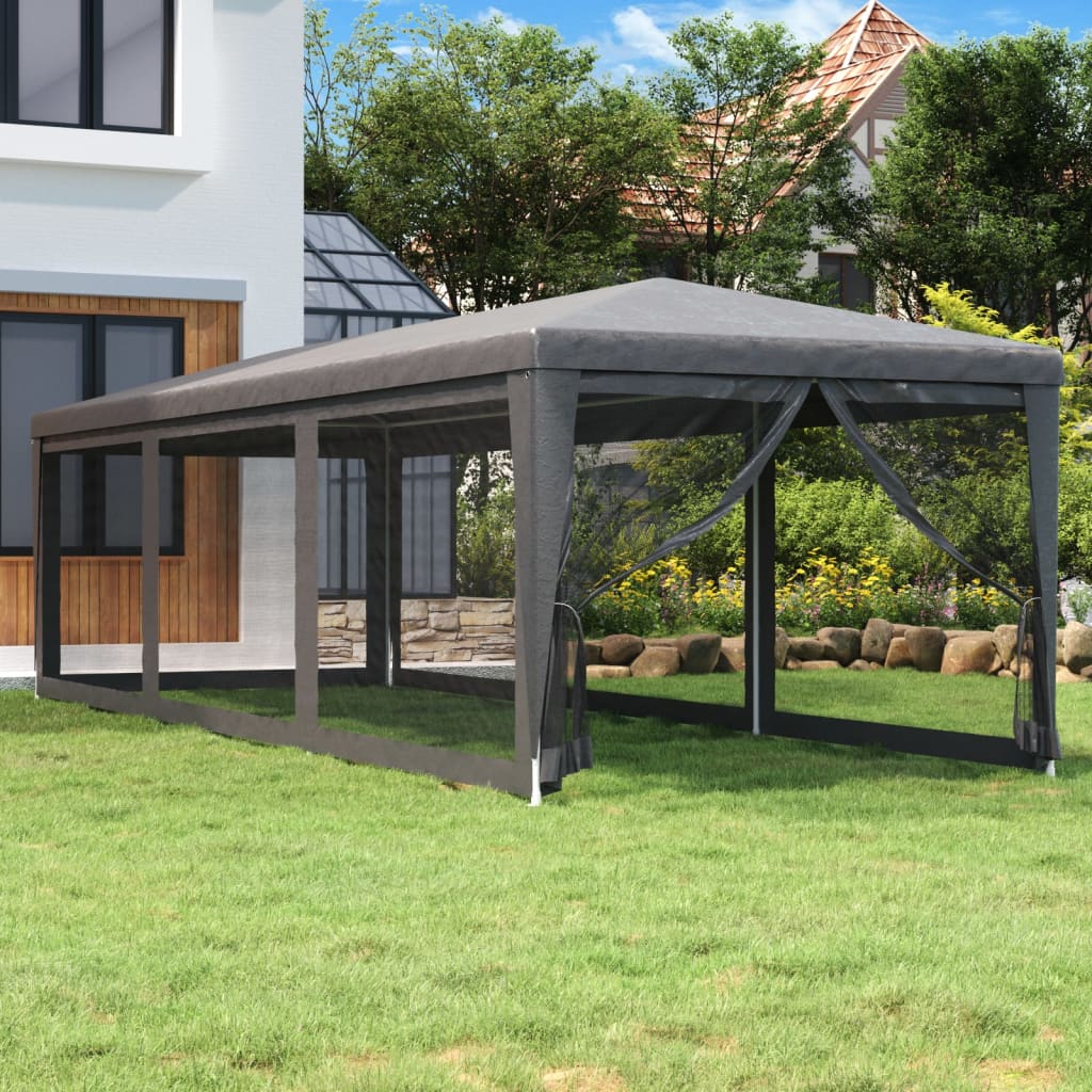 Party Tent With 12 Mesh Sidewalls Hdpe