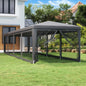 Party Tent With 12 Mesh Sidewalls Hdpe