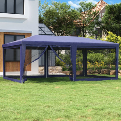 Party Tent With 12 Mesh Sidewalls Hdpe