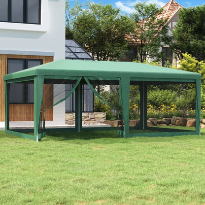 Party Tent With 12 Mesh Sidewalls Hdpe