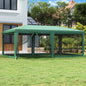 Party Tent With 12 Mesh Sidewalls Hdpe