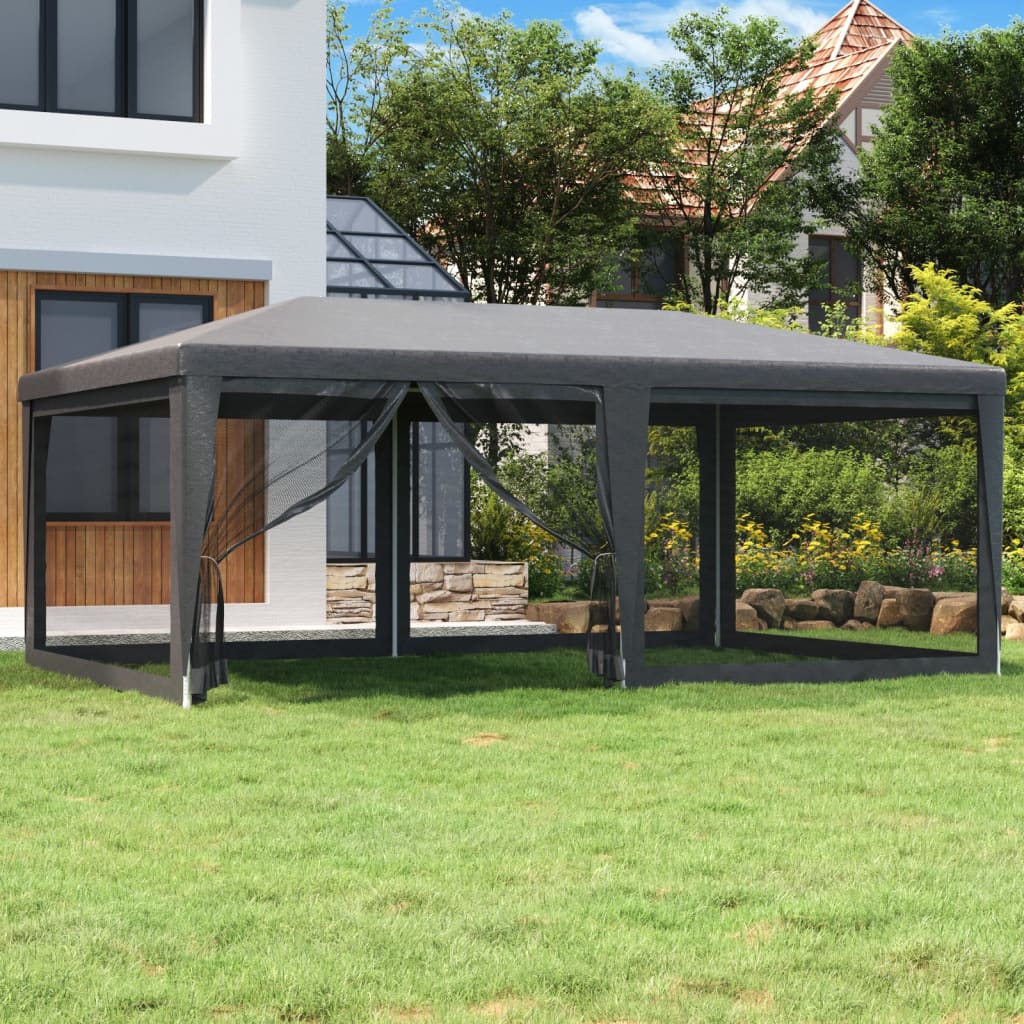 Party Tent With 12 Mesh Sidewalls Hdpe