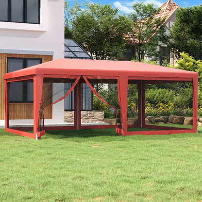 Party Tent With 12 Mesh Sidewalls Hdpe