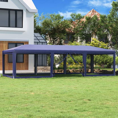 Party Tent With 12 Mesh Sidewalls Hdpe