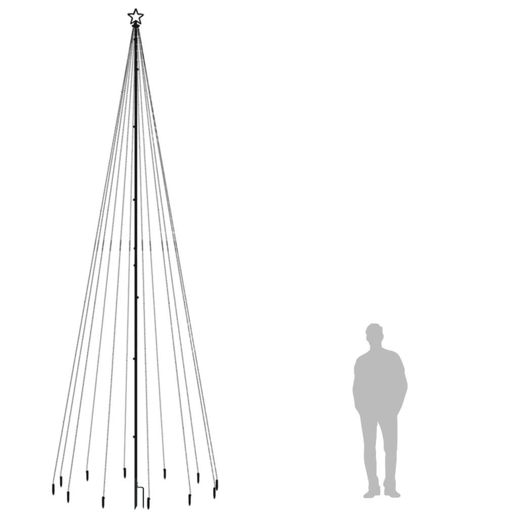 Christmas Tree With Spike 732 Leds 500 Cm