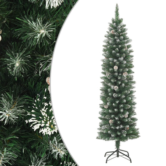 Artificial Slim Christmas Tree With Stand Pvc