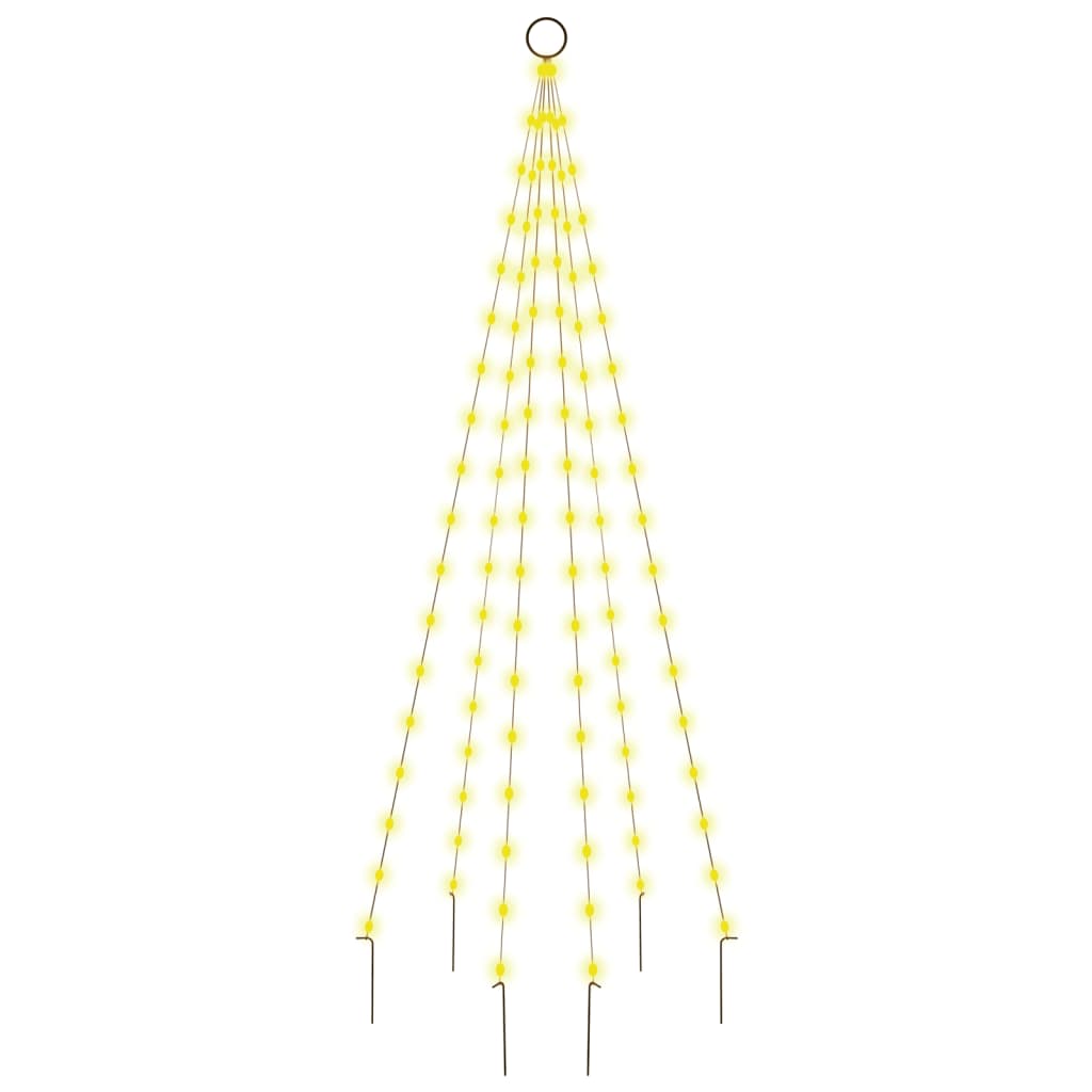 Christmas Tree On Flagpole 108 Leds 180 Cm