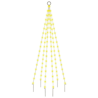 Christmas Tree On Flagpole 108 Leds 180 Cm