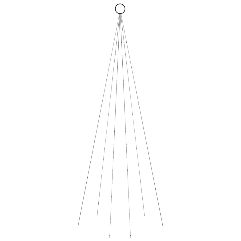 Christmas Tree On Flagpole 108 Leds 180 Cm