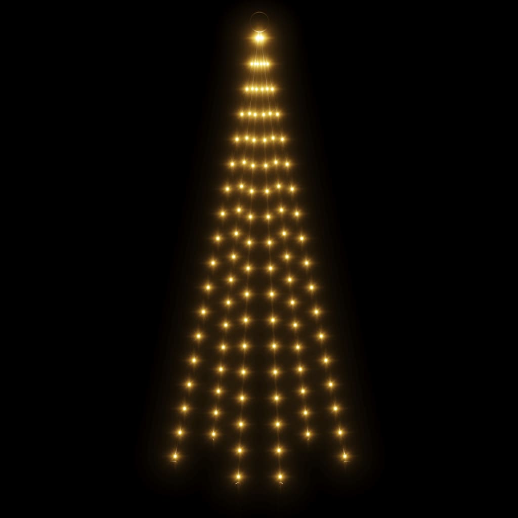 Christmas Tree On Flagpole 108 Leds 180 Cm