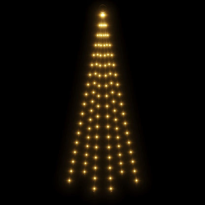 Christmas Tree On Flagpole 108 Leds 180 Cm