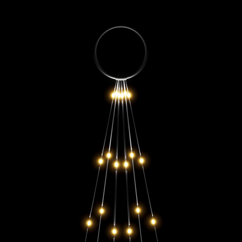 Christmas Tree On Flagpole 108 Leds 180 Cm
