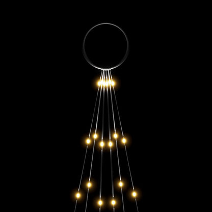 Christmas Tree On Flagpole 108 Leds 180 Cm