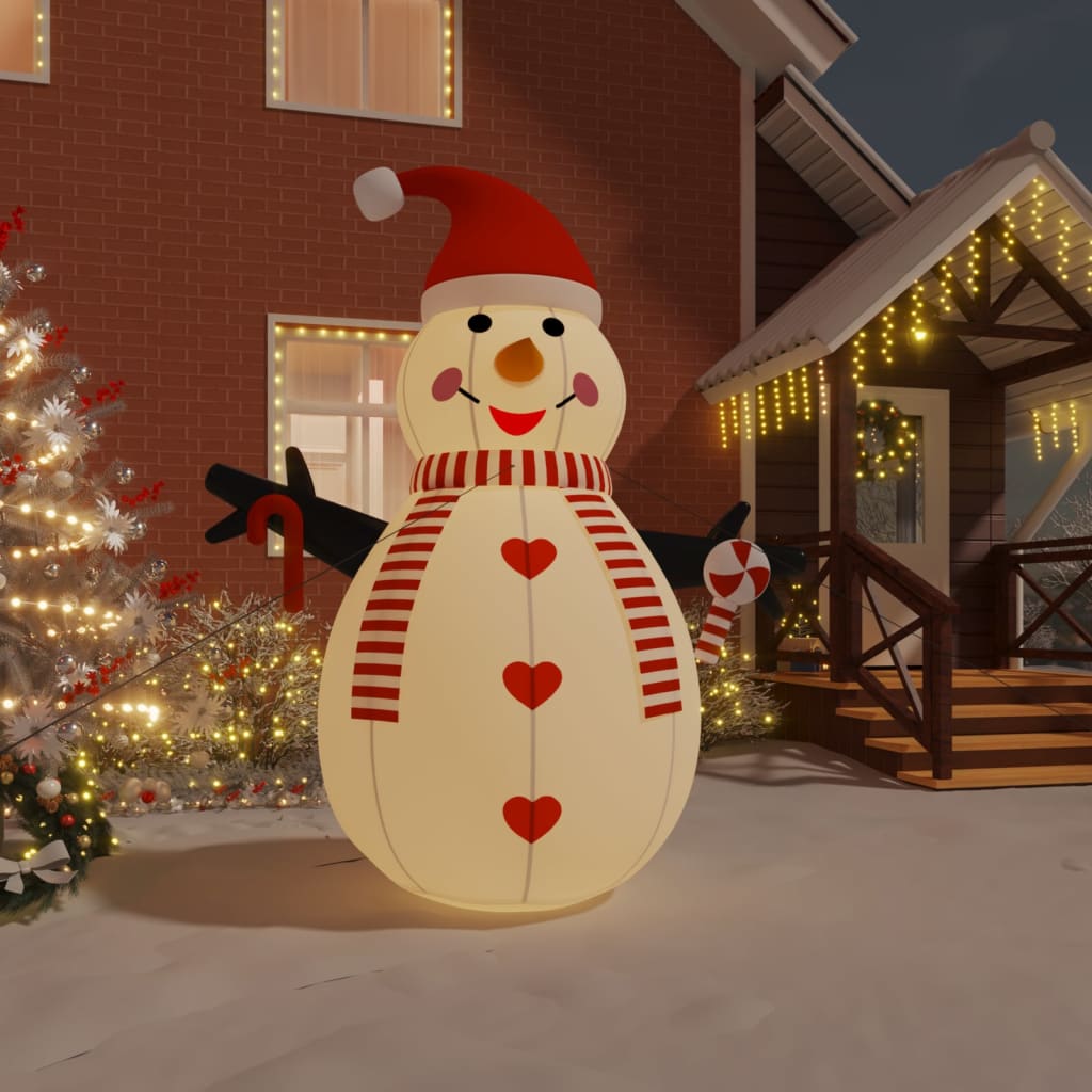 Inflatable Snowman With Leds