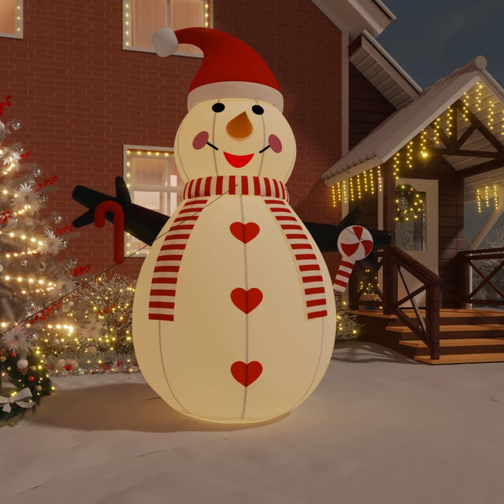 Inflatable Snowman With Leds