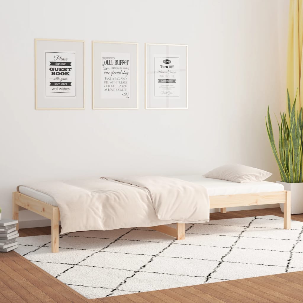 Day Bed Without Mattress Solid Wood Pine