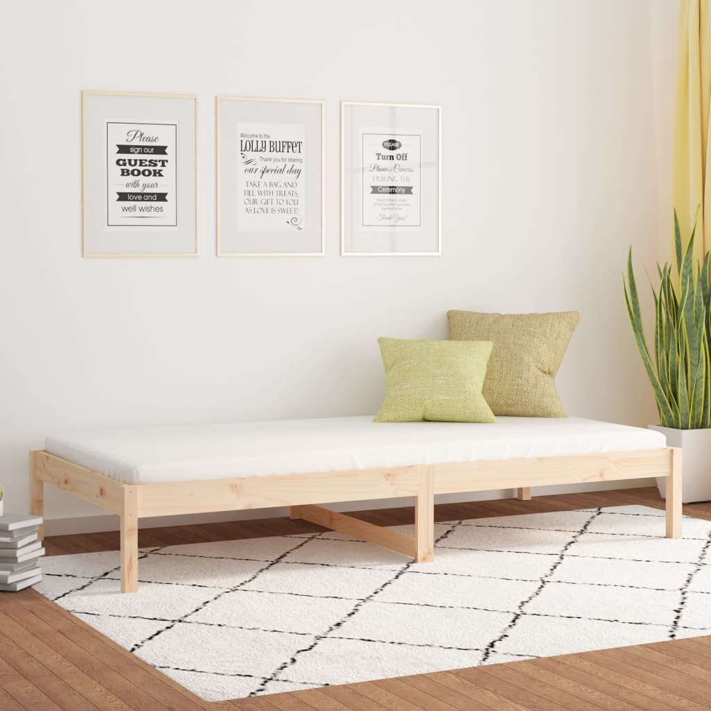 Day Bed Without Mattress Solid Wood Pine