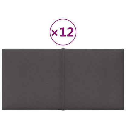 Wall Panels 12 Pcs Fabric 0.54 M²