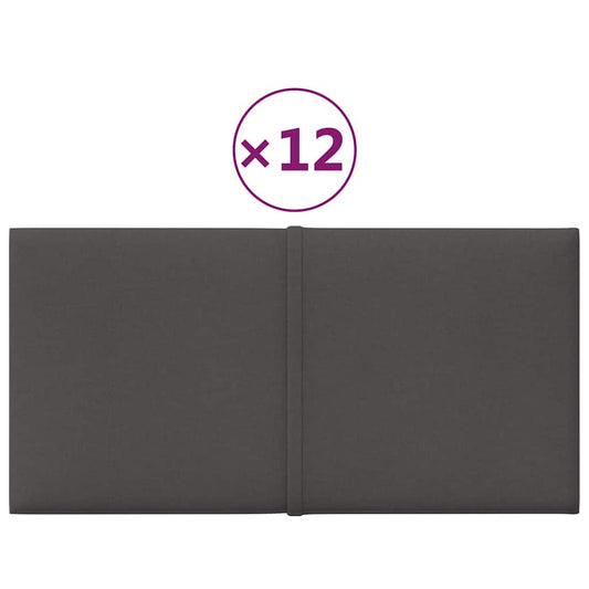 Wall Panels 12 Pcs Fabric 0.54 M²