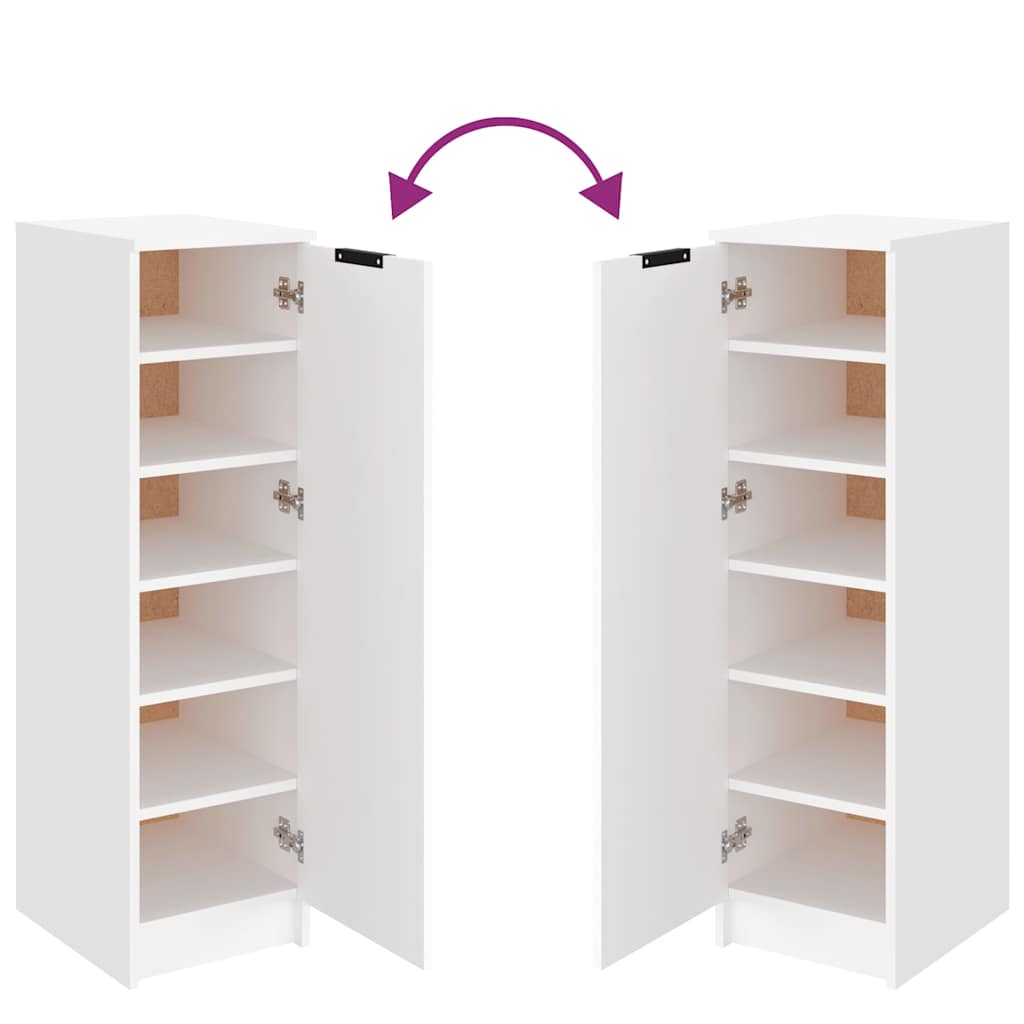 Shoe Cabinet 30X35X100 Cm Engineered Wood