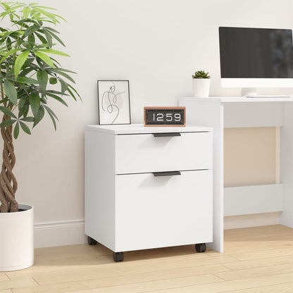 Mobile File Cabinet With Wheels 45X38X54 Cm Engineered Wood