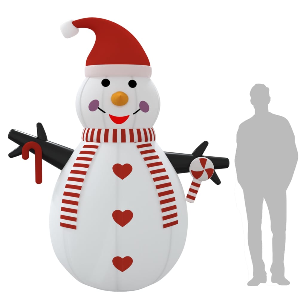 Inflatable Snowman With Leds