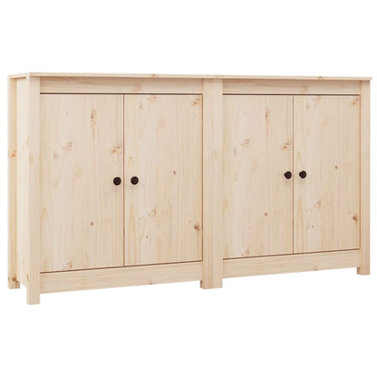 Sideboards 2 Pcs 70X35X80 Cm Solid Wood Pine