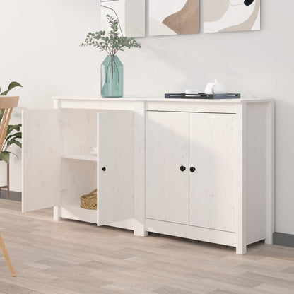 Sideboards 2 Pcs 70X35X80 Cm Solid Wood Pine