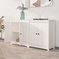 Sideboards 2 Pcs 70X35X80 Cm Solid Wood Pine