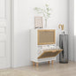 Shoe Cabinet 52X25X Engineered Wood And Natural Rattan