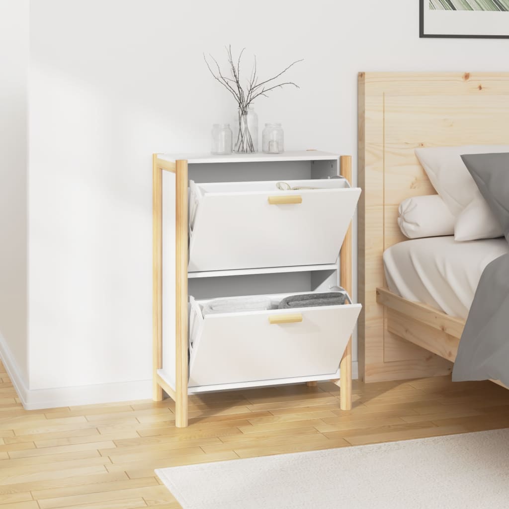 Shoe Cabinet 57.5X33X80 Cm Engineered Wood